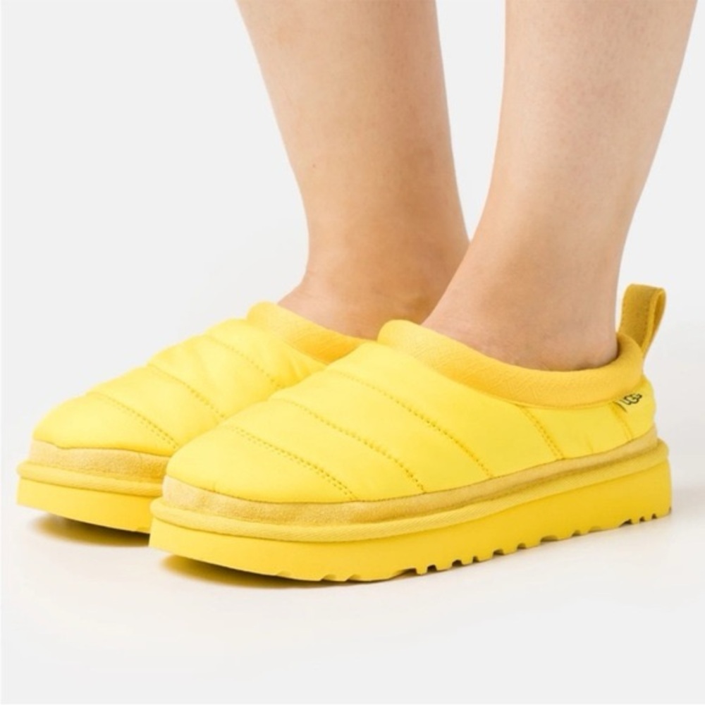 UGG Yellow Quilted Slip-Ons